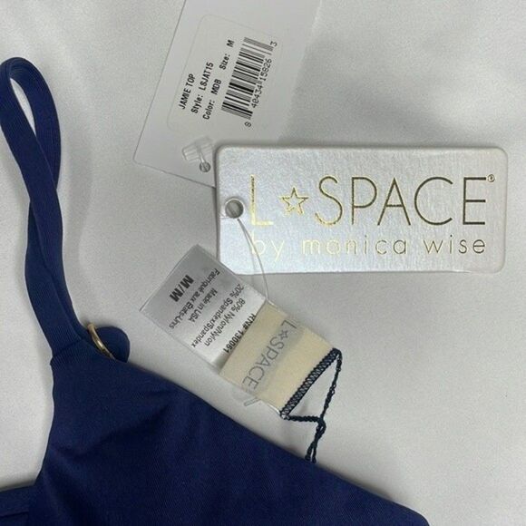 L*Space Womens Size Medium Sensual Solid Jaime Bikini Top - Picture 8 of 8